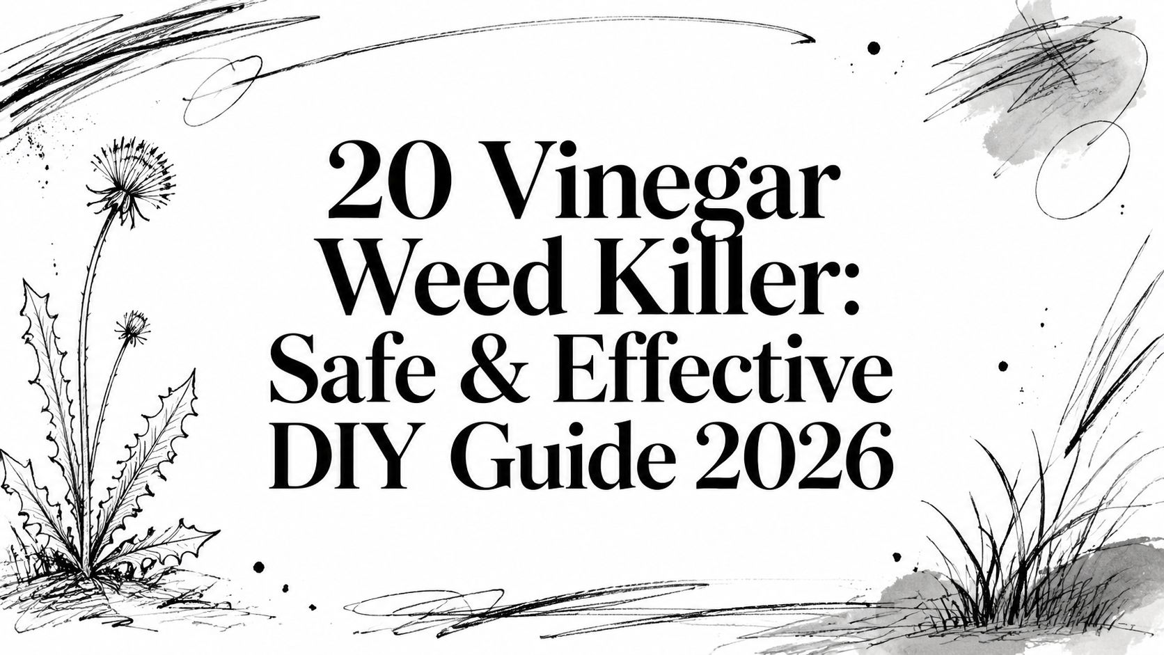 20 Vinegar Weed Killer: Safe & Effective DIY Guide 2026