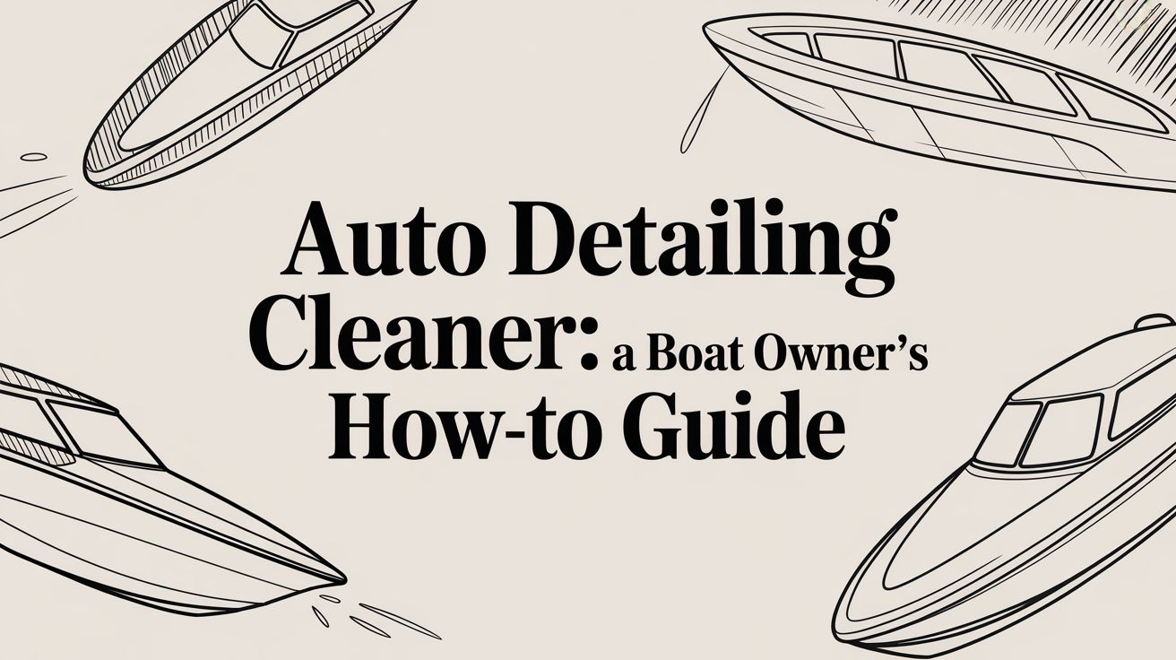 Auto Detailing Cleaner: A Boat Owner's How-To Guide