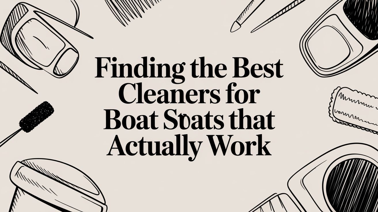 Finding the Best Cleaners for Boat Seats That Actually Work