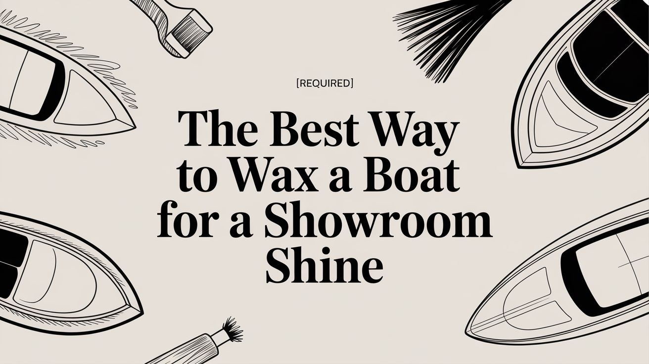 The Best Way to Wax a Boat for a Showroom Shine in 2026