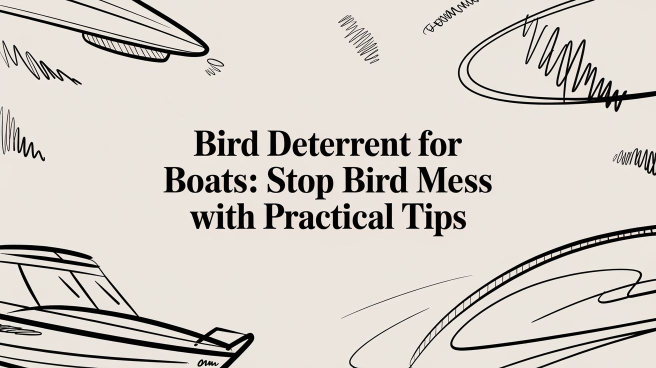 Bird deterrent for boats: Stop bird mess with practical tips