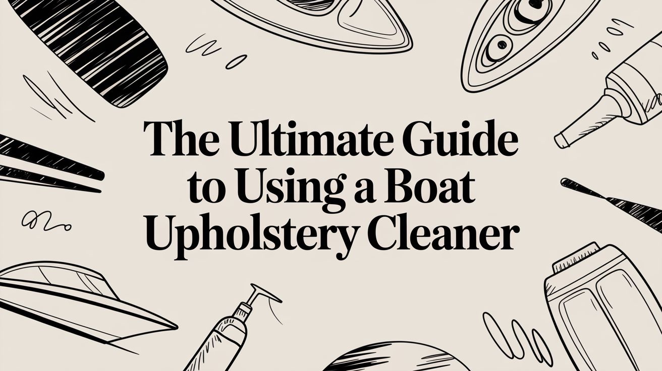 Your Complete Guide to Using a Boat Upholstery Cleaner