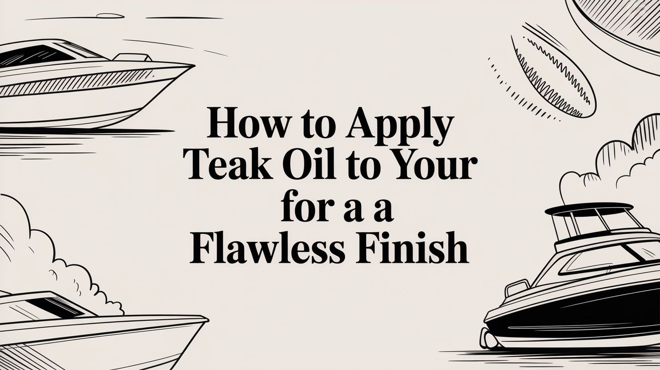 How to Apply Teak Oil to Your Boat for a Flawless Finish
