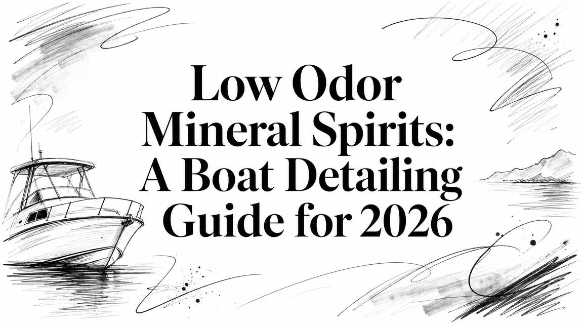 Low Odor Mineral Spirits: A Boat Detailing Guide for 2026
