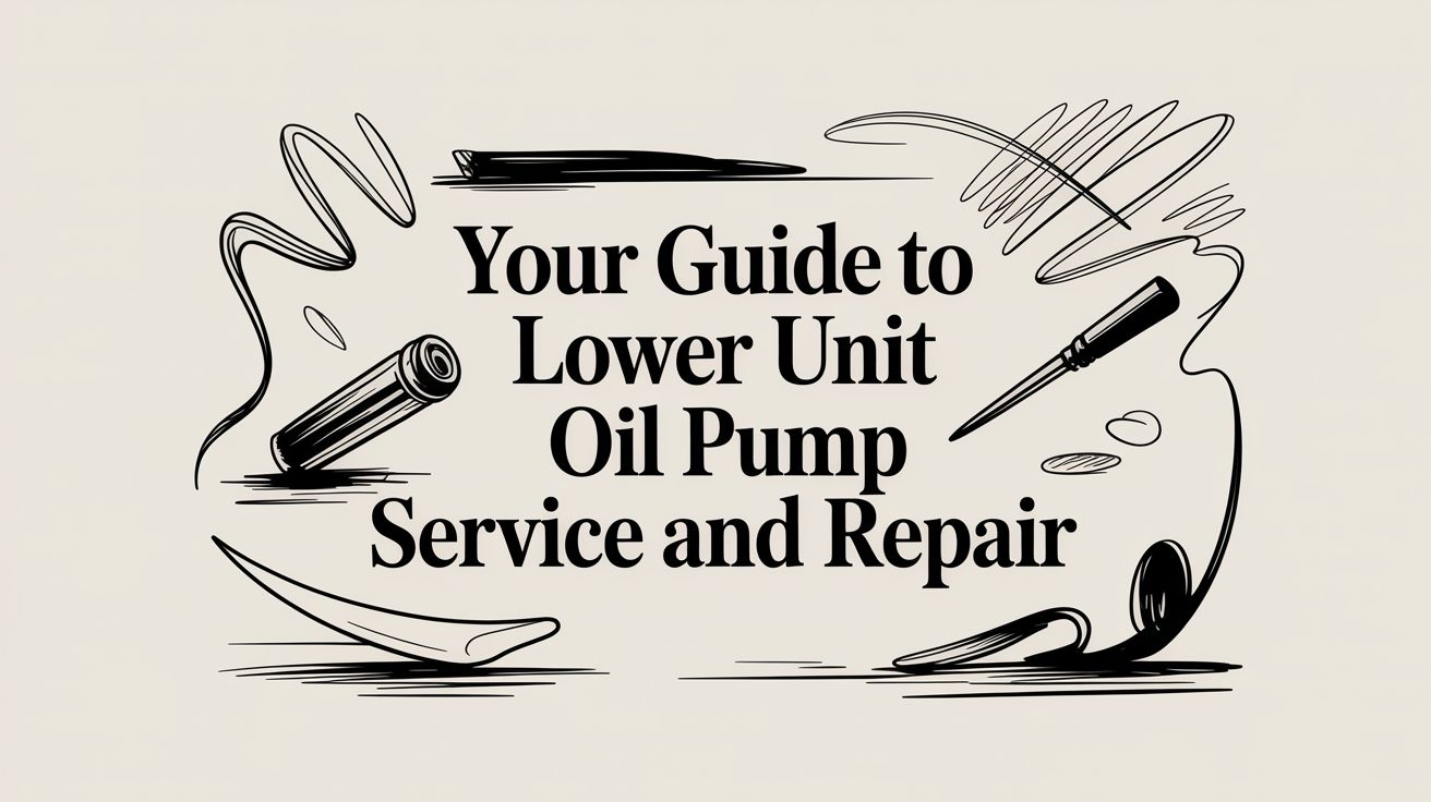 Your Guide to Lower Unit Oil Pump Service and Repair