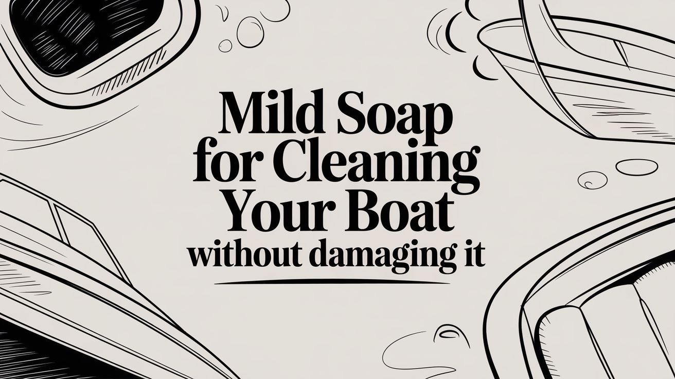 Mild Soap for Cleaning Your Boat Without Damaging It