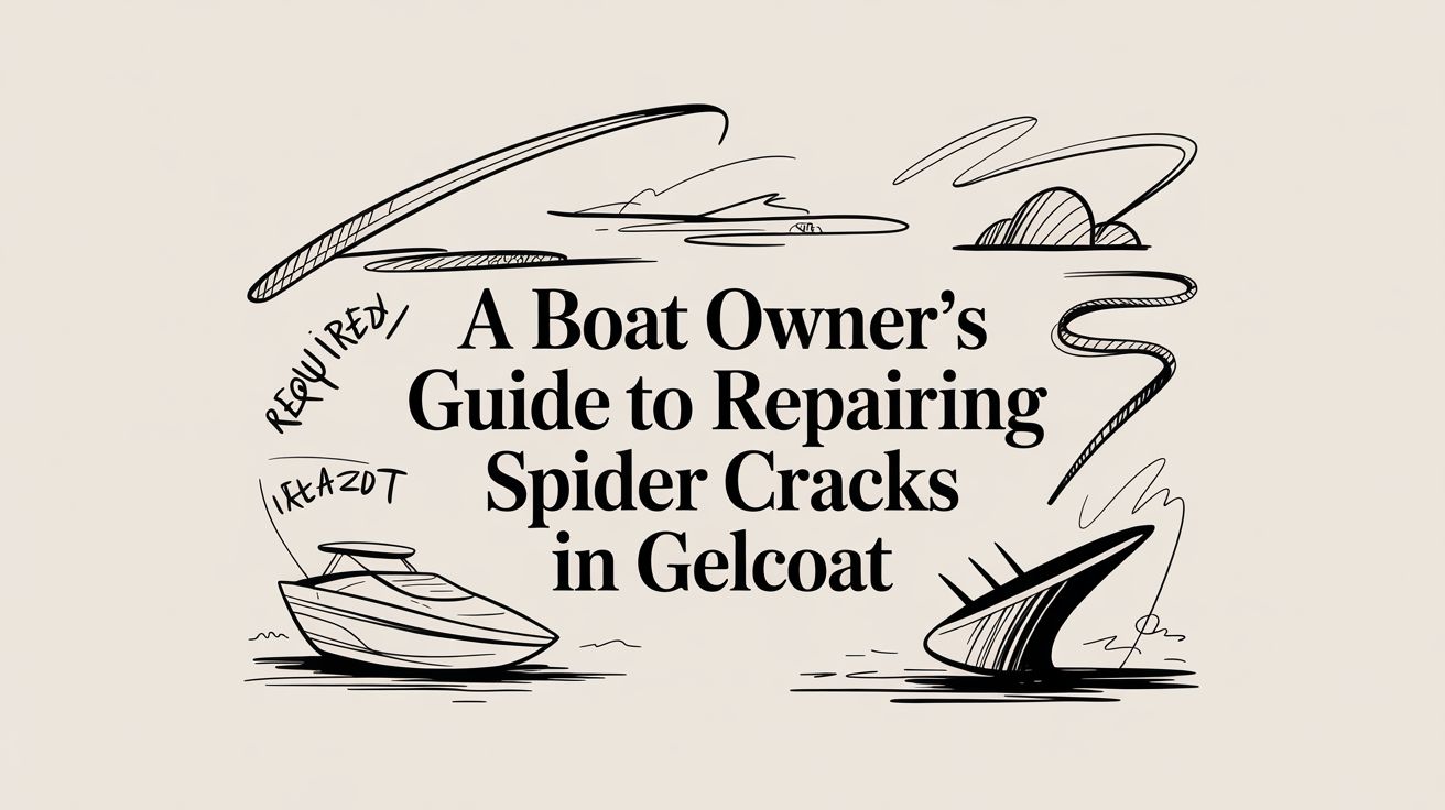 A Boat Owner's Guide to Repairing Spider cracks in Gelcoat