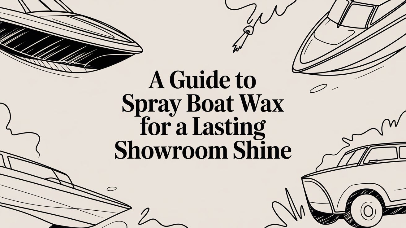 A Guide to Spray Boat Wax for a Lasting Showroom Shine