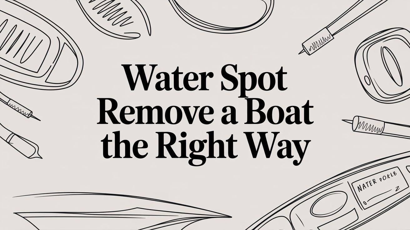 How to Remove Water Spots From a Boat the Right Way
