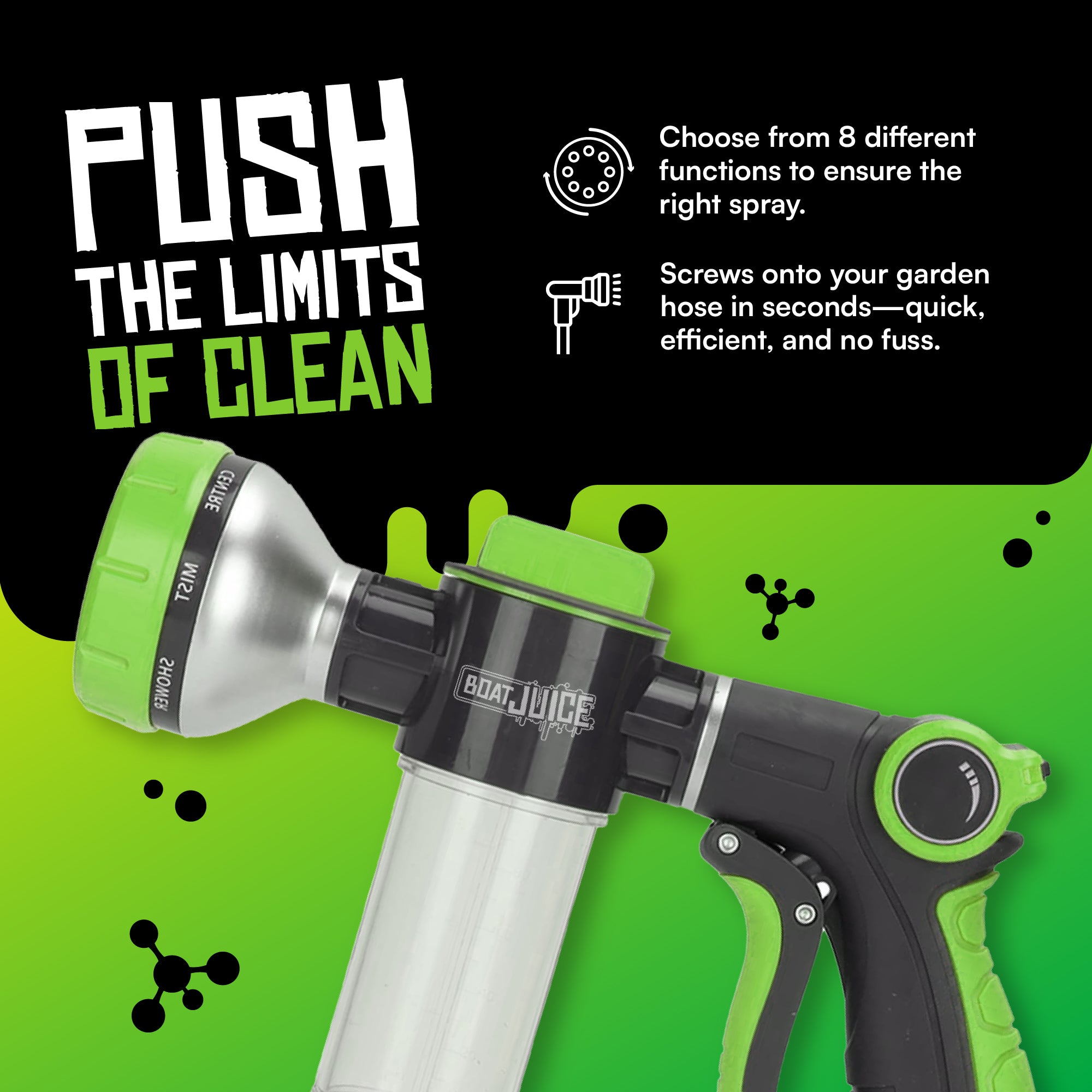 garden hose nozzle sprayer with soap dispenser Hydrosuds Sprayer – Boat Juice