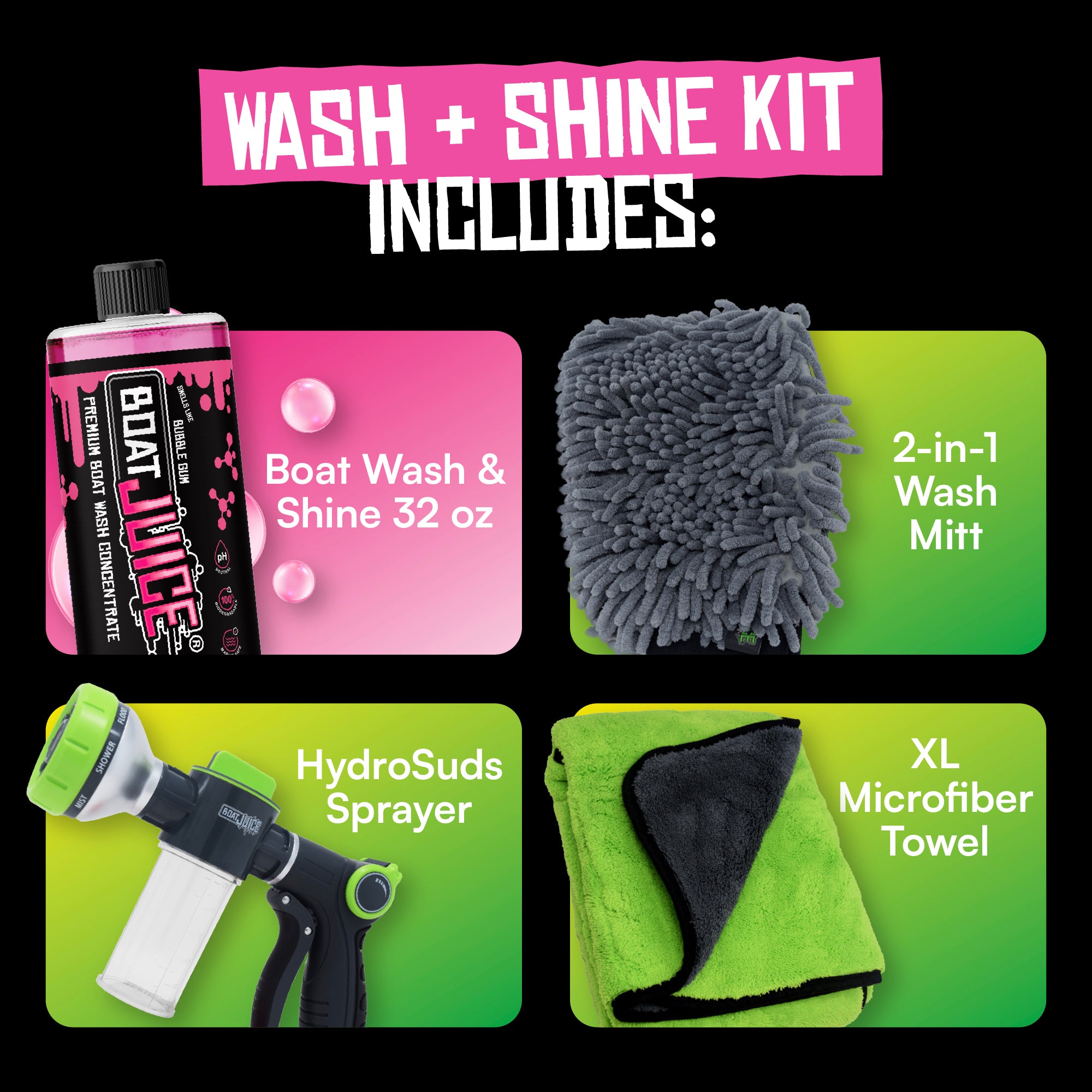 Boat Juice Wash and Shine Kit