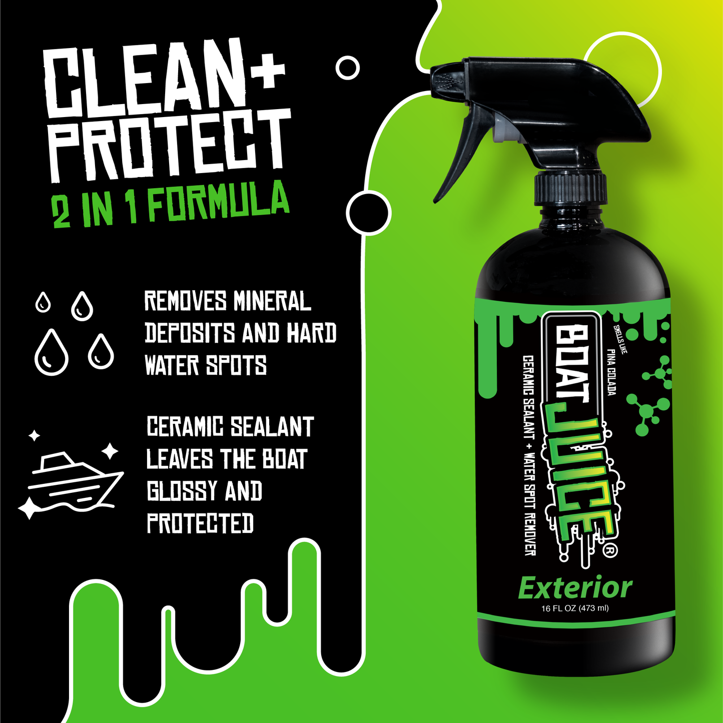 Boat Vinylizer Cleaner, Leaves no Residue Build Up
