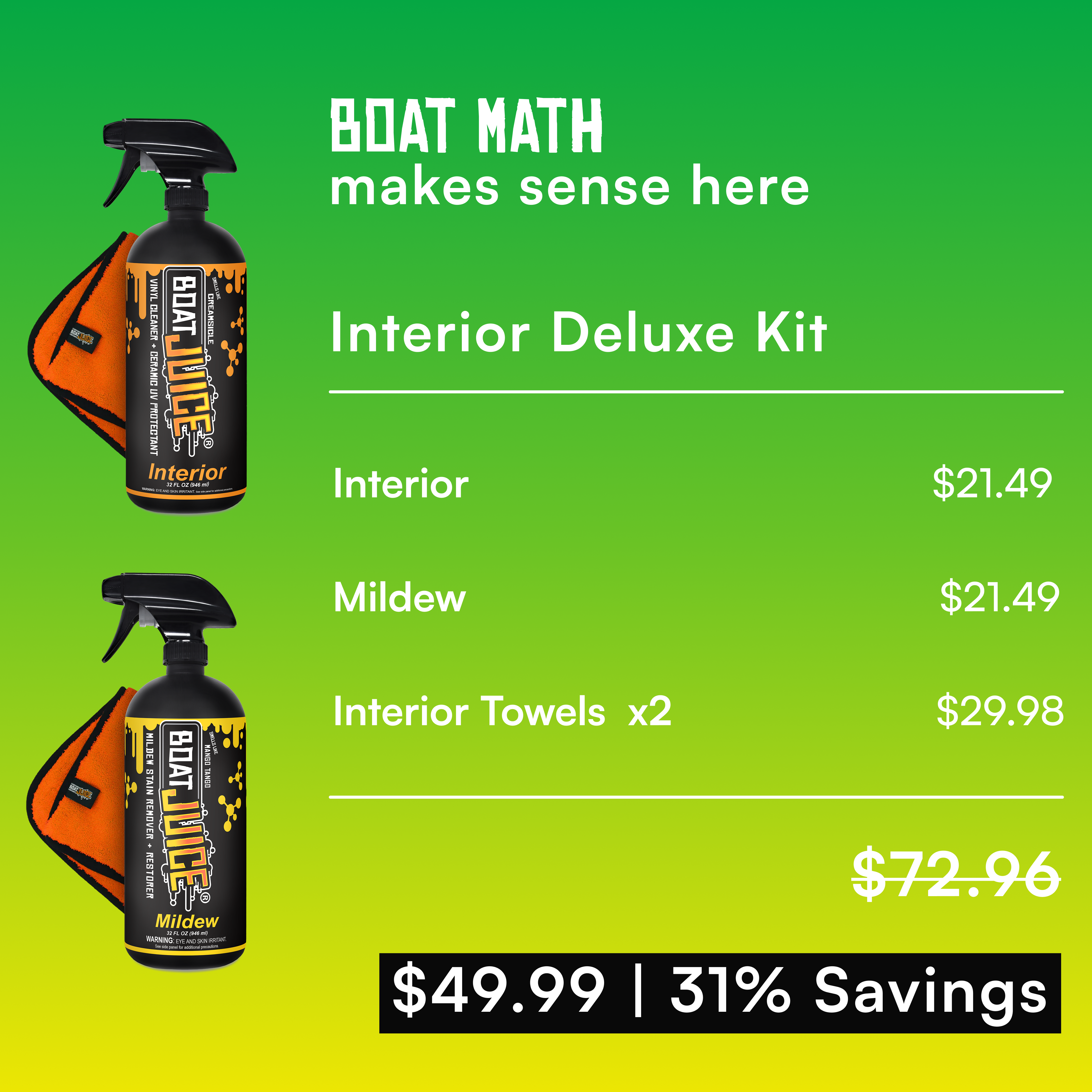 Interior Deluxe Kit cleaner spray bottle, black plastic, for home surfaces