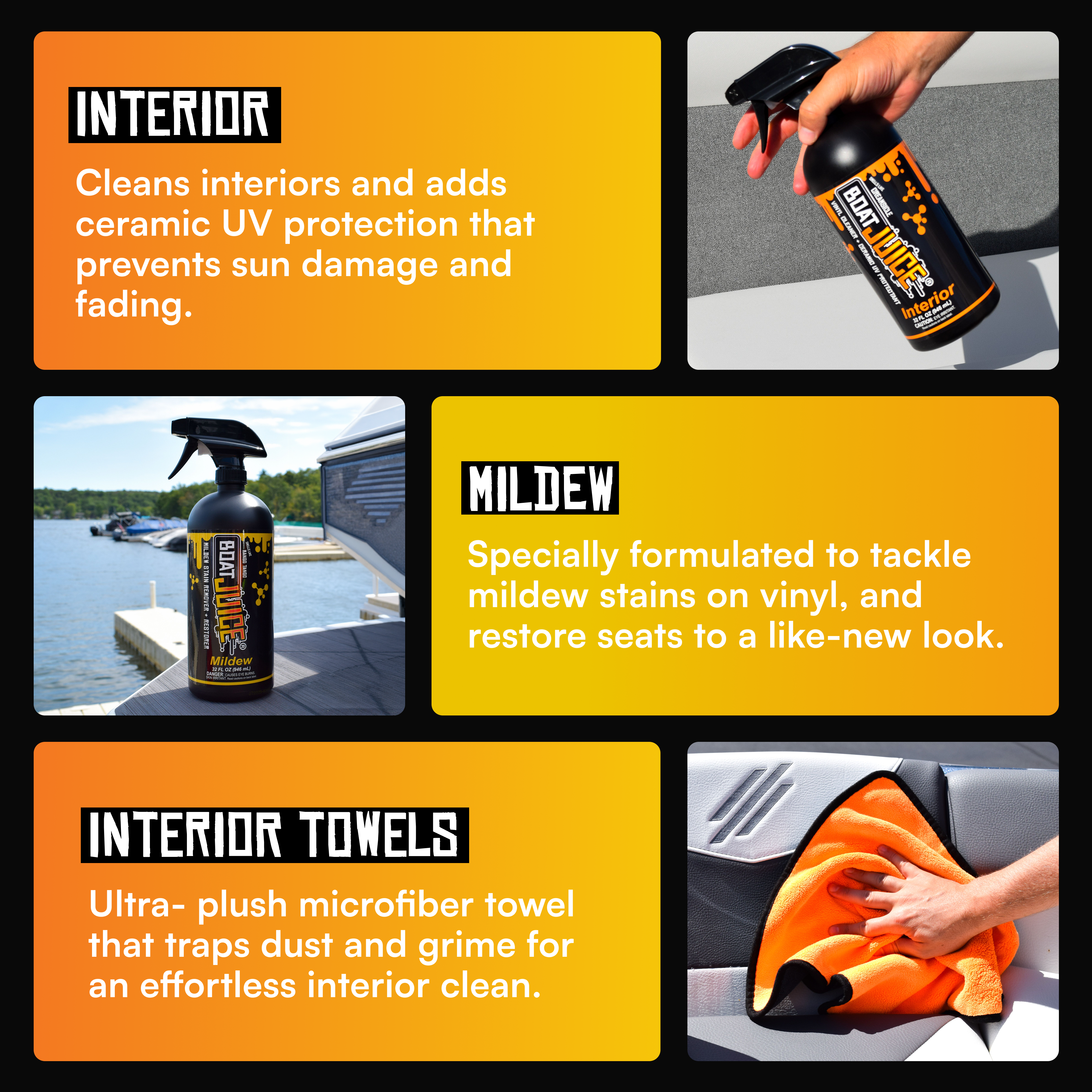 Razor Interior Cleaner spray bottle with ceramic UV protection, black for car interior, grime-fighting formula